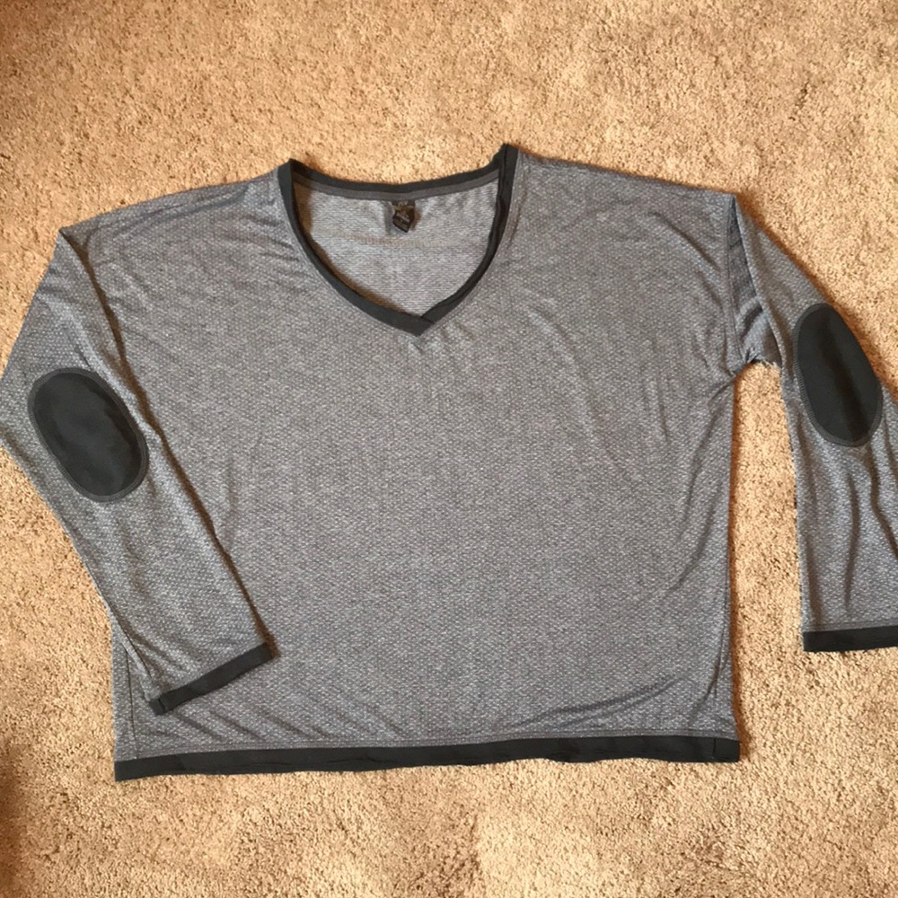 Prana silky feel boxy sweatshirt style top size M